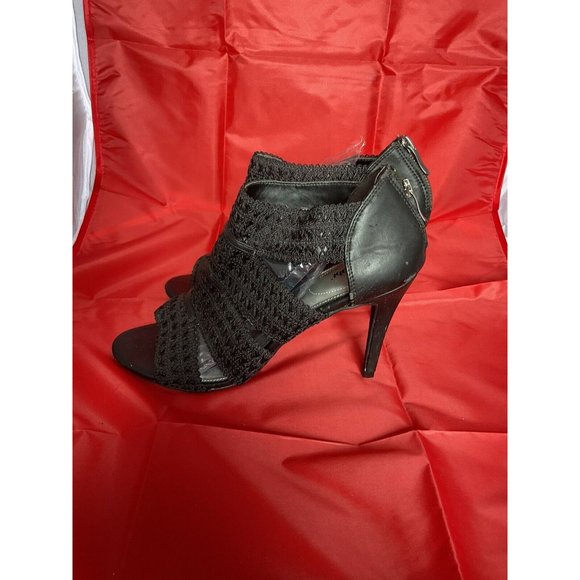 LimeLight Simone Crochet Look Strappy Heel Sz 11 Back Zip - Picture 8 of 8